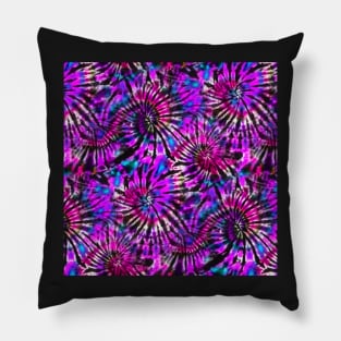 Purple Tie Dye Madness Pillow