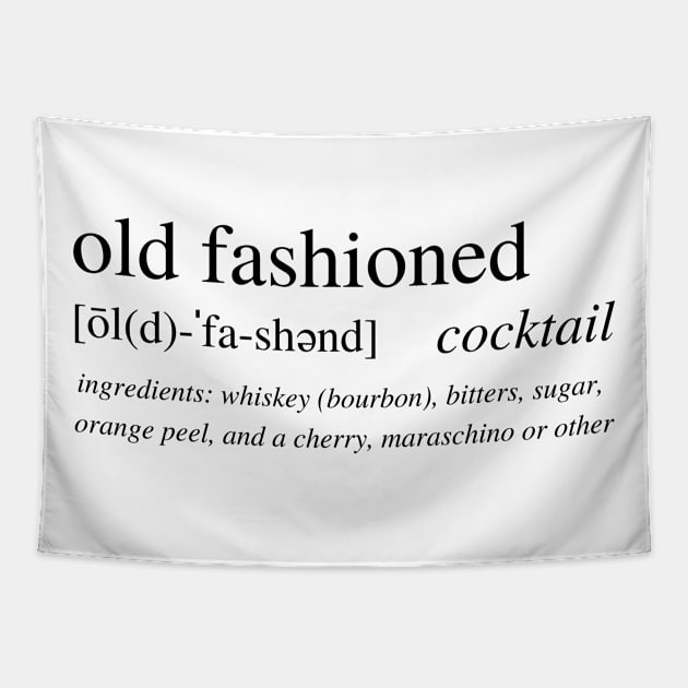 The Old Fashioned cocktail Tapestry by LushLife