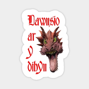 Dawnsio ar y dibyn Welsh Rugby Union Dragon v2 Magnet