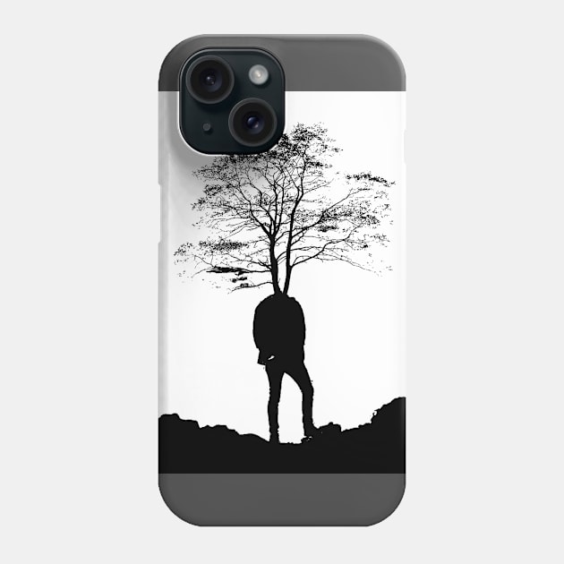 Black and White Imagination Phone Case by Aziz