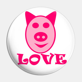 Pig Love Loves Pigs Pin