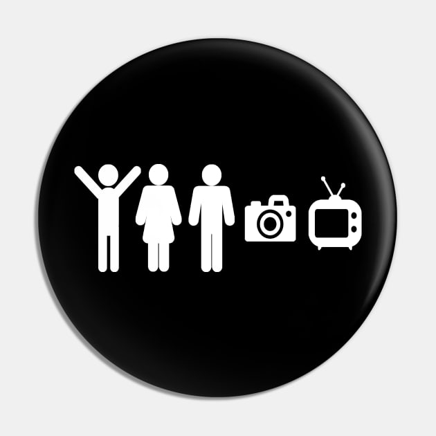 Person woman man camera TV funny anti Trump Pin by NTeez01