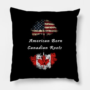 American Born Canadian Roots Pillow