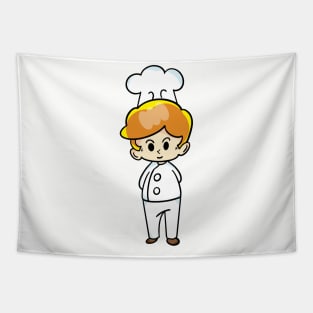 chef cartoon character  drawing design Tapestry