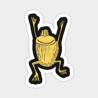 Frog, A Jumping Yellow Frog! Magnet