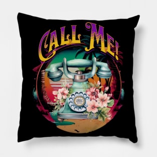 Call Me Vintage Phone Pillow