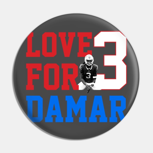 Love For Damar Hamlin 3-Damar 513 buffalo football player Pin by dkdesign96