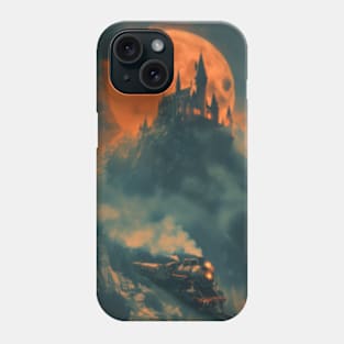 Mystical Fortress under the Moon - Fantasy Phone Case