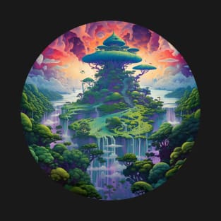 Trippy Temple World T-Shirt