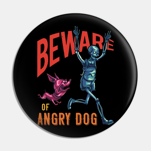 Beware Of Angry Dog Pin by Gilbert Layla