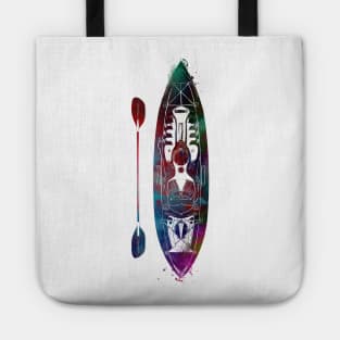 canoeing sport art #canoeing Tote