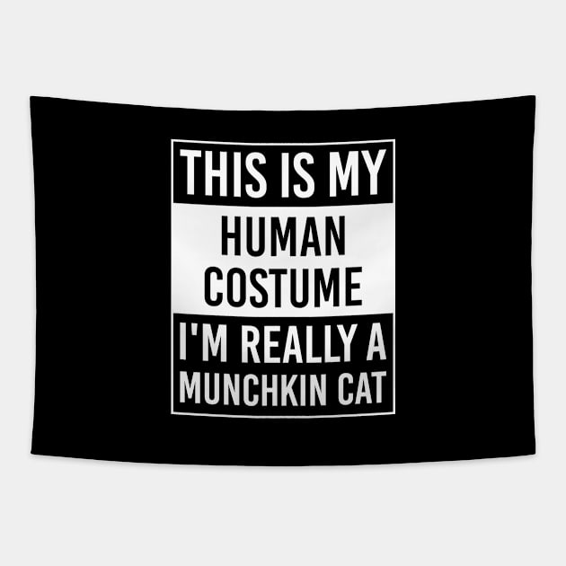 This is My Human Costume I'm Really MUNCHKIN CAT Gift Tapestry by DoFro