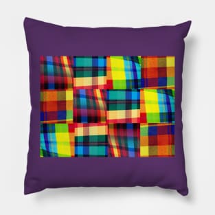 Mad Madras Pride Tartan Pillow