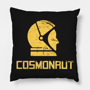 Cosmonaut - Retro Soviet Union Space Design Pillow