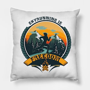 SKYRUNNING IS FREEDOM Pillow