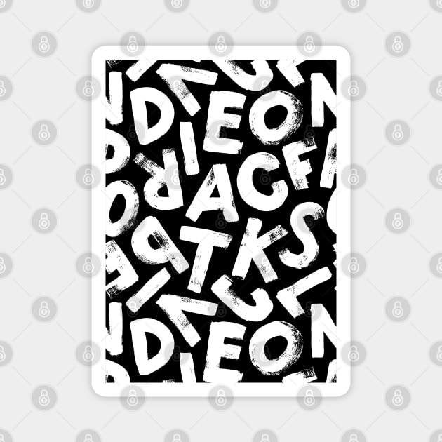 ABC Alphabets Pattern Magnet by The WYLD Tribe