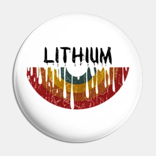 Vinyl Melted Lithium Vintage Pin