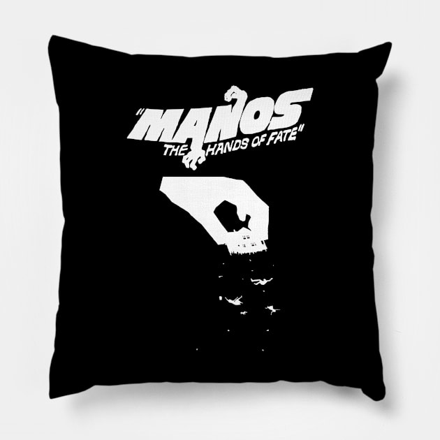 Manos the Hands of Fate Pillow by GuitarManArts