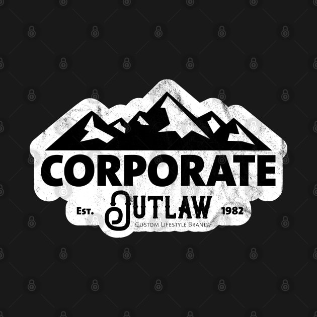 Eternal Entrepreneur : Corporate Outlaw - Mountains Black by FOOTBALL IS EVERYTHING