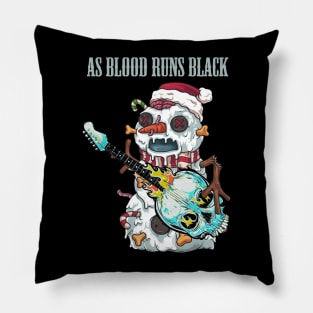 AS BLOOD RUNS BLACK BAND XMAS Pillow