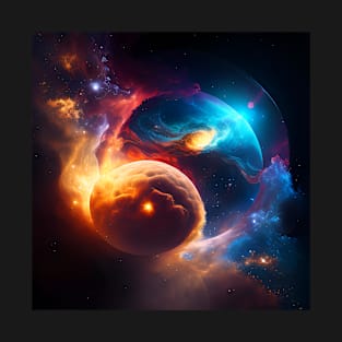 Galaxy Planets From Gas T-Shirt