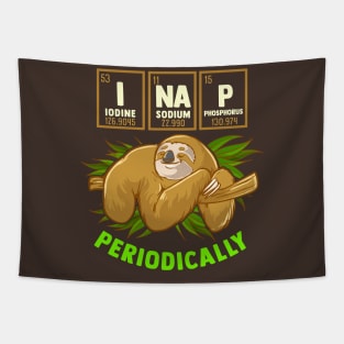 I Nap Periodically Sloth Tapestry