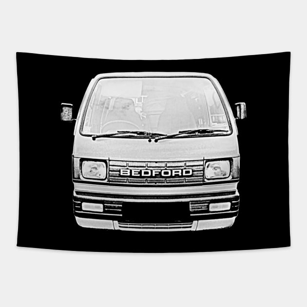 Bedford Rascal 1980s classic microvan Tapestry by soitwouldseem