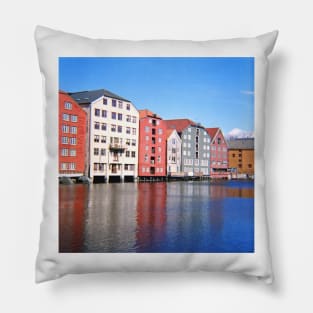 Norway - Trondheim Waterfront - Lomography Medium Format Diana F+ Pillow