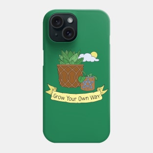 Grow Your Own Way, Succulent Illustration Phone Case