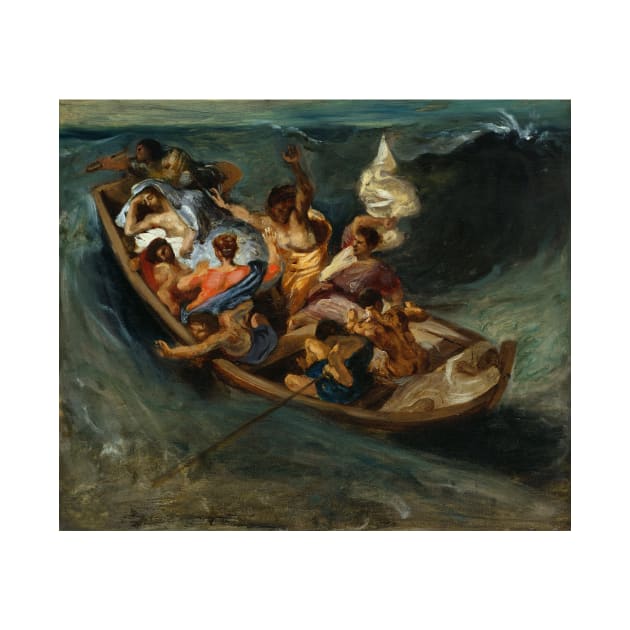 Christ on the Sea of Galilee by Eugene Delacroix by Classic Art Stall