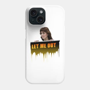 Severance series Britt Lower as Helly fan works let me out graphic design by ironpalette Phone Case