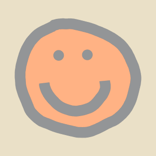 Smiley Face Peach Fuzz Pantone Color of the Year 2024 T-Shirt