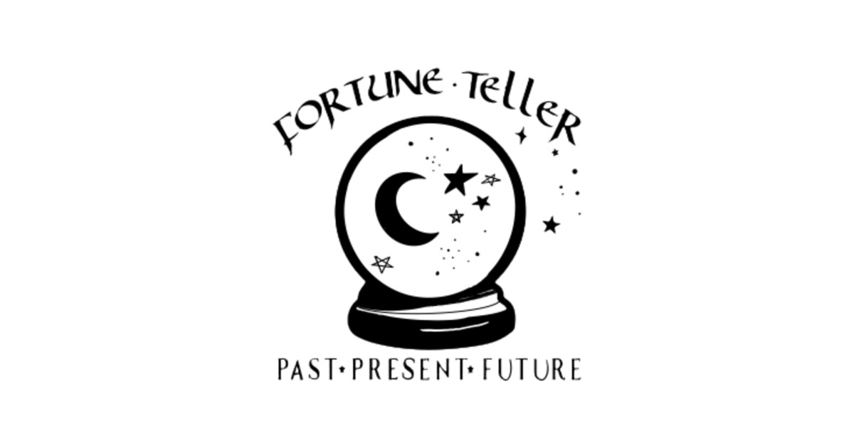 Fortune Teller Crystal Ball (Black) Crystal Ball TShirt TeePublic