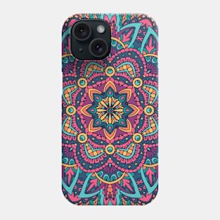 Colorful Oriental Rug Mandala Boho Pattern Phone Case