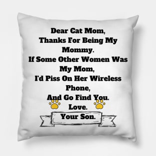 Cat Mom Gift From Son T-shirt, Hoodie, Mug, Phone Case Pillow