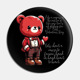 Valentine's Day Bear Pin