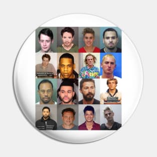 The Fame Monster - Male Celebrity Mugshots Pin