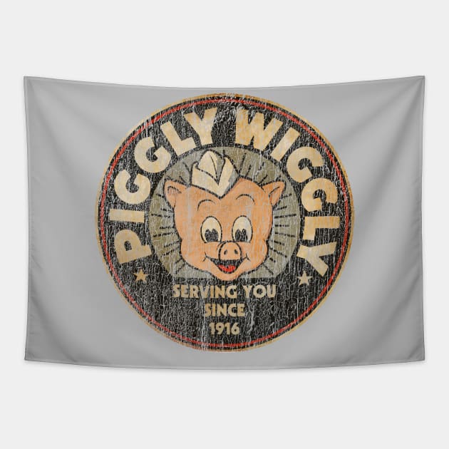 Piggly Wiggly Cracked Tapestry by Bunagemoy