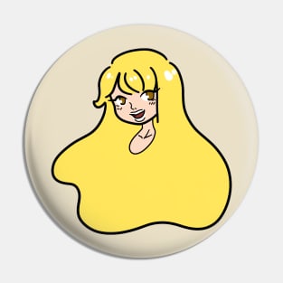 Blonde Lady Portrait Pin