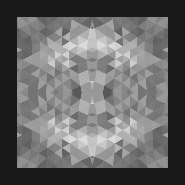 Black and White Fractal Geometric Pattern by Tobe_Fonseca