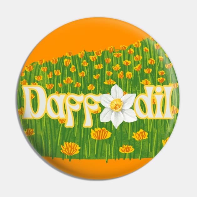 Daffodil Day Pin by Yelda