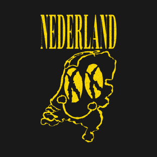 The Netherlands Nederland Grunge Happy Smiling Face T-Shirt