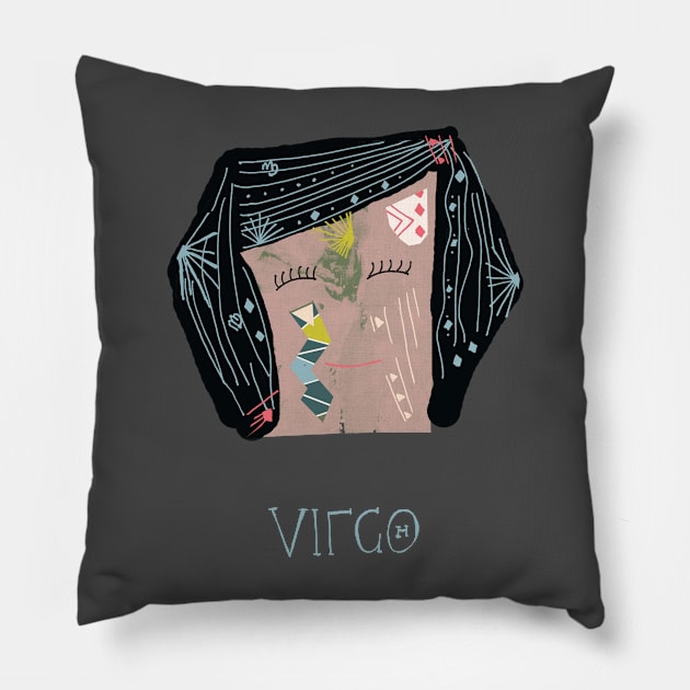 virgo Pillow by nosheendesigns