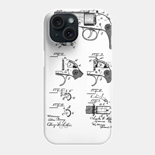 Safety Catch for Firearms Vintage Patent Hand Drawing Phone Case