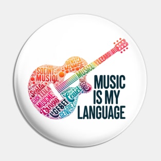 Music is my language Pin