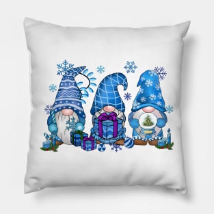 3 Winter Gnomes Pillow