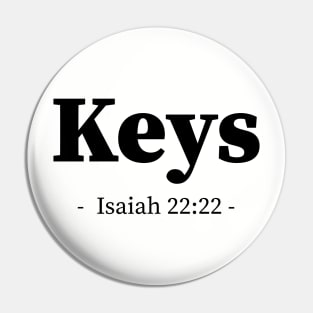 Keys to the house of David bible verse Pin