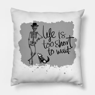 spooky skeleton Pillow