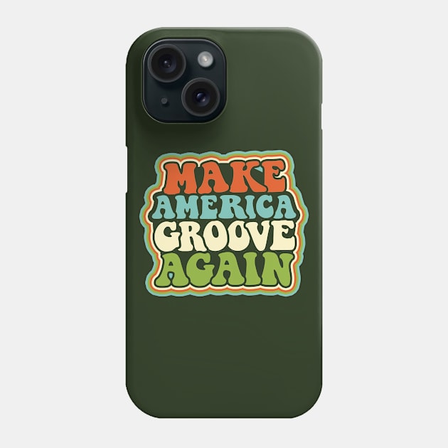 Make America Groove Again T Shirt 1970s Disco Dancers Phone Case by VogueTime