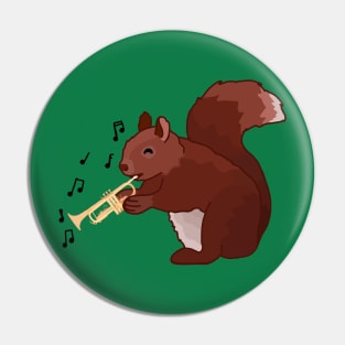 Trumpet Squirrel Pin